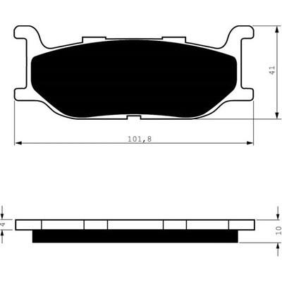Přední brzdové destičky Goldfren Yamaha XV 1600 Wild Star 1999-2004 směs S3 – Sleviste.cz