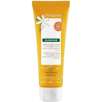 Klorane Слънцезащитен крем за лице, Face Sunscreen, Klorane Polysianes, with Organic Tamanu & Monoi SPF30 50 ml