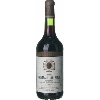 Chateau Malande Bordeaux suché červené 1976 0,75 l (holá láhev)