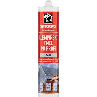 DEBBEX by Den Braven Klempířský tmel PU PROFI Varianta: 300 ml kartuše šedá 201027RL