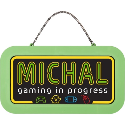 Albi Neonová cedulka se jménem - Michal