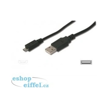 Assmann AK-300127-010-S USB 2.0, USB A M (plug)/microUSB B M (plug), 1m