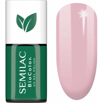 Semilac UV Hybrid BioColor gélový lak na nechty s použitím UV/LED lampy odtieň 728 Pink Sunrise 7 ml