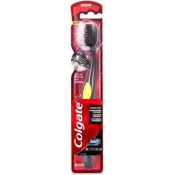 Image 1 of Colgate 360 Black четка за зъби - власинки с активен въглен Medium
