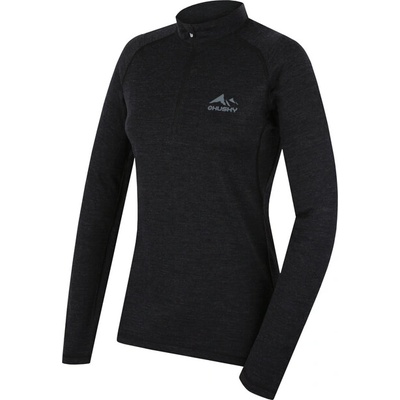 HUSKY MERINO SHIRT DL MEROW ZIPS L черен (hsk-HT0-0207-001)