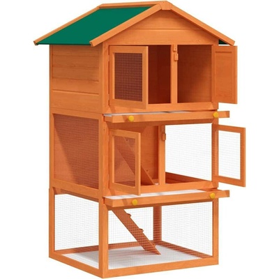vidaXL 9799.170161 3 patrová 80 x 71 x 160 cm borové dřevo