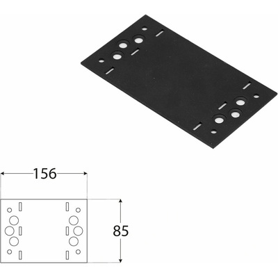 Domax SD spojka na stavbu pergol a hojdačiek SDLPA 3 - 156 x 85 x 2.5 mm 6 ks