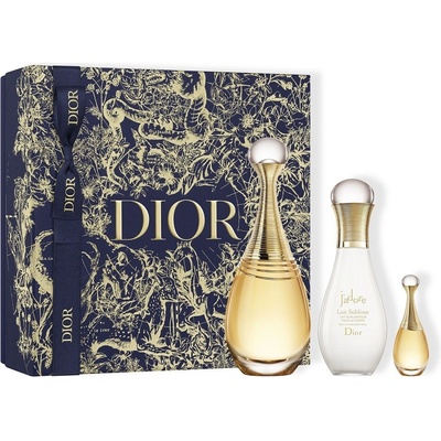 Christian Dior J'adore EDP 100 ml + J'adore Lait Sublime telové mlieko 75 ml + EDP 5 ml darčeková sada