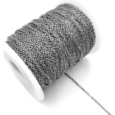 Shiny Planet | Řetízkovina oválná očka 1,5mm chirurgická ocel - Povrchová úprava Bez galvanizace XX 081 – Zbozi.Blesk.cz