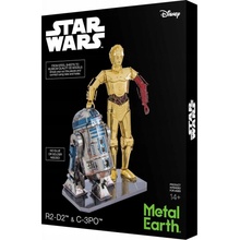 Metal Earth 3D puzzle Star Wars: R2D2 a C-3PO (deluxe set) 83 ks