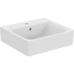 Ideal Standard Connect - Умивалник Cube, 50x46x18 см, с преливник, отвор за смесител, бял E713801 (E713801)