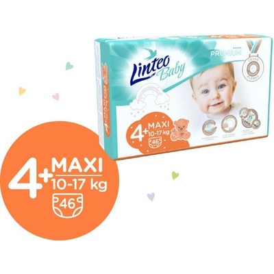 LINTEO BABY Prem.MAXI 10-17 kg 46 ks