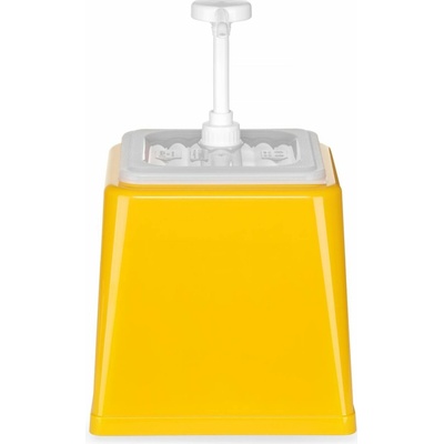 Dávkovač na omáčky s pumpičkou, HENDI, 2,5L, Žlutá, 230x210x(v)327mm 203538H
