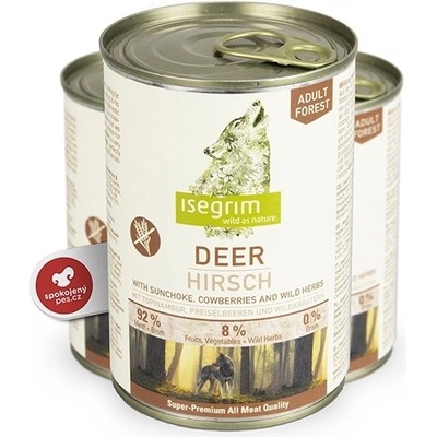Isegrim Dog Adult Deer with Sunchoke Cowberries & Wild Herbs 400 g