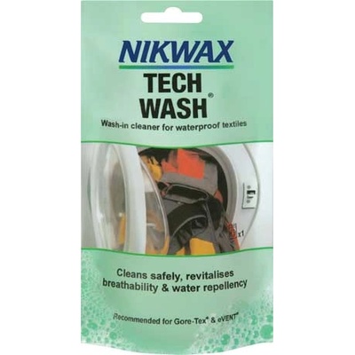 Nikwax перилен препарат за дрехи на открито и синтетични спални чували Tech Wash Sachet 100ml (182P01)