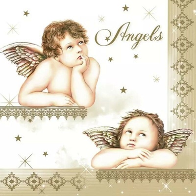 Daisy SDGW 009101 Famous Angels servítky 33x33cm 3V 20ks