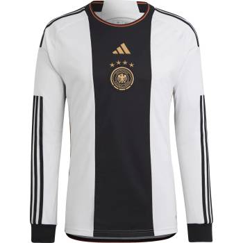 adidas Футболна фланелка Adidas Germany Home Long Sleeved Shirt 2022 Adults - White