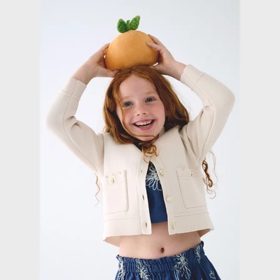 MAYORAL Нежно сако в бледо бежов цвят за мини момиче Mayoral