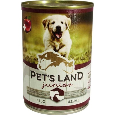Pets Land Junior Dog hovädzí pečeň jahňa jablko 415 g