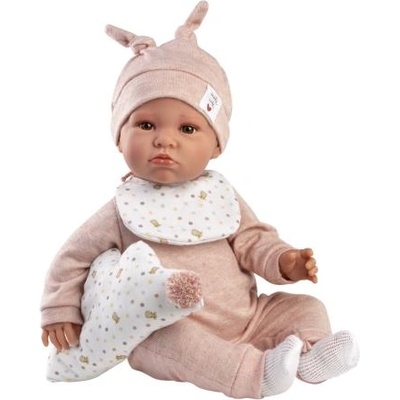 Llorens 74508 NEW BORN - реалистична бебешка кукла със звуци и меко текстилно тяло - 45