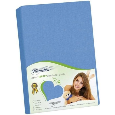 Bellatex Jersey prostěradlo Kamilka modré 90x200