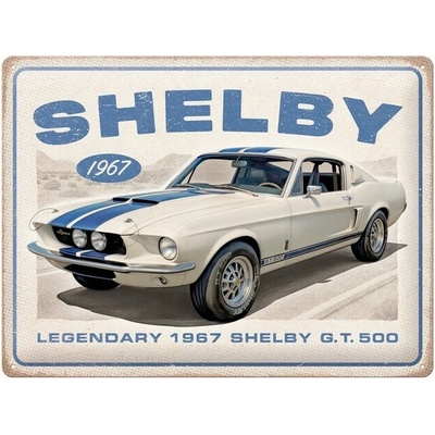 Plechová ceduľa Shelby - 1967 GT 500, 30 x 40 cm