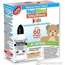 NeilMed SINUS RINSE Kids fľaška + vrecúška 60 kusov, na hygienu nosa, 1 set