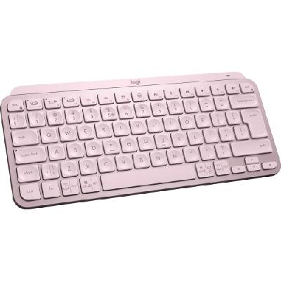 Klávesnice Logitech MX Keys Mini Minimalist Wireless Illuminated Keyboard, Rose - US INTL (920-010500)