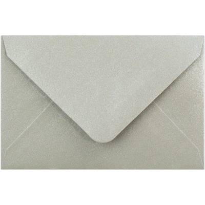 Perleťové obálky - 62 x 94 mm - Stříbrná