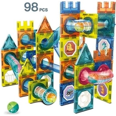 Bavytoy Magnetická stavebnice pro malé děti 98 ks