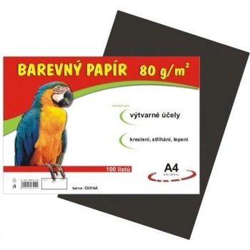 Barevný papír A4 100/80 g černý Stepa s.r.o.