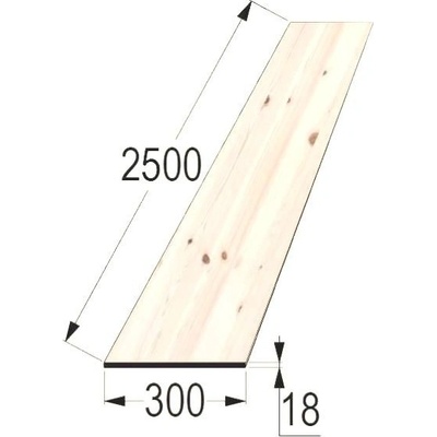 Spárovka SM 18x300 x 2500 průběžná A/B