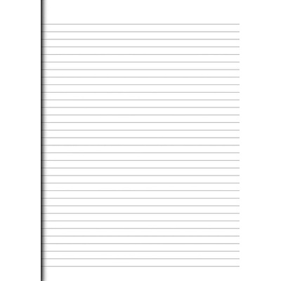 Notes Papier samostatné listy A3 linajkované 180 listov