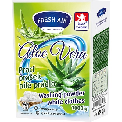 Fresh Air prací prášok na biele prádlo Aloe Vera 1 kg