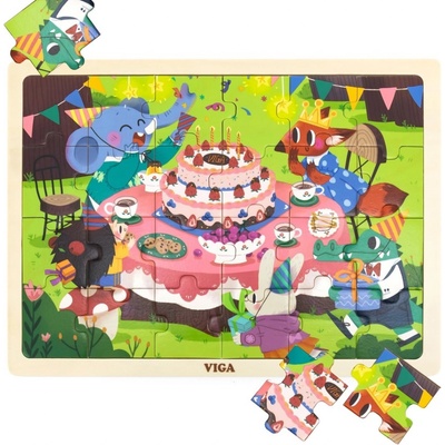 Viga Toys Narozeninová oslava 24 dílků