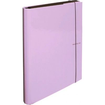Karton P+P 3 klopy A4 lamino s gumou Pastelini fialové 7-32219