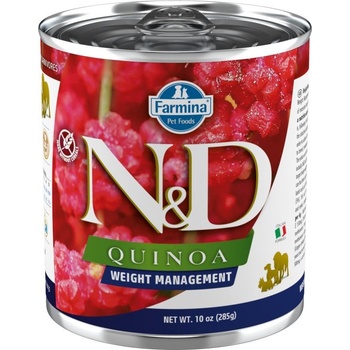 N&D Quinoa Dog Adult Weight Management Lamb & Brocolli 285 g