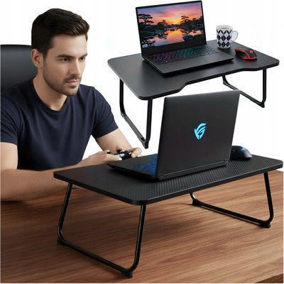 STOLEK POD NOTEBOOK POČÍTAČ DO POSTELE SKLÁDACÍ STABILNÍ KARBONOVÝ NA SNÍDANI – Zboží Živě