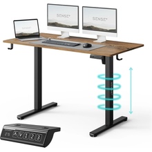 SENSE7 NOJO LIGHT Stůl tmavě hnědý 120 cm x 60 cm