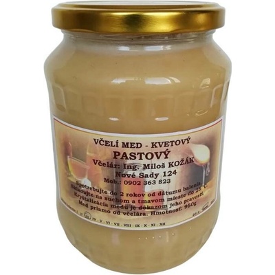 Med květový pastovaný 950g přímo od včelaře