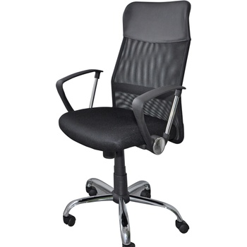 Image 1 of Office Products Работен стол Corfu, меш и еко кожа, черен (14612-А)