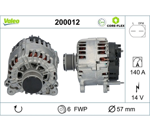 VALEO ALTERNATOR 200012