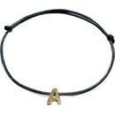 Blink-Blink Šnúrkový náramok so zlatým písmenom 6330ZG