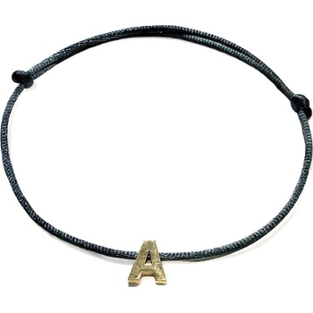 Blink-Blink Šnúrkový náramok so zlatým písmenom 6330ZG