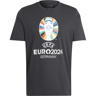 adidas Мъжка тениска Adidas Euro 24 Official Emblem T-Shirt Mens - Black