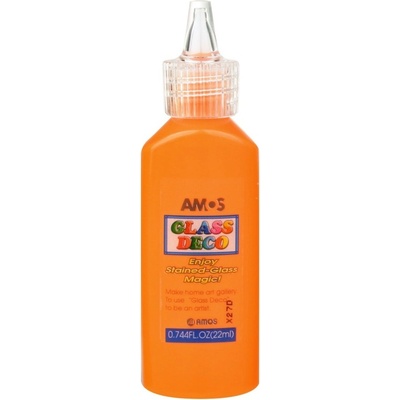 Slupovací barva na sklo Amos 1502 22 ml oranžová – Zboží Dáma