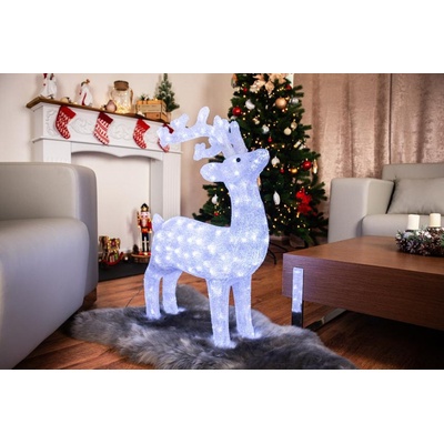 MagicHome Dekorácia Jeleň sob 160 LED studená biela akryl IP44 exteriér 52x24x74 cm