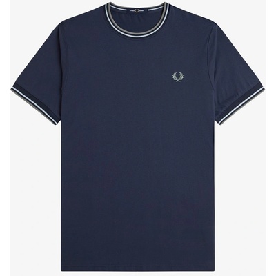 Fred Perry Тениска Fred Perry Twin Tipped T-Shirt - Dk Airforce Z47