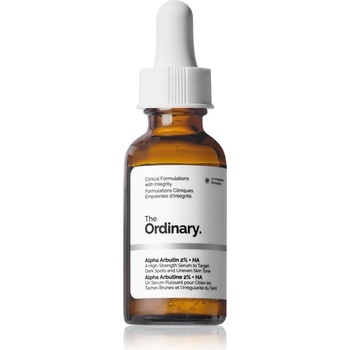 The Ordinary Alpha Arbutin 2% + HA озаряващ серум за лице с хиалуронова киселина 30ml