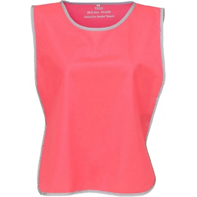 Yoko Unisex reflexní vesta HVJ259 Fluorescent Pink